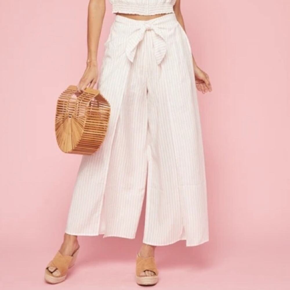 Lost + Wander Chica Wide Leg Slit Pants Size Small